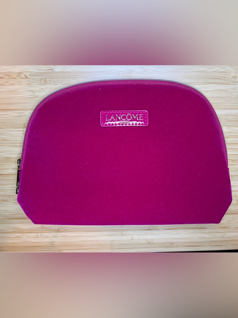 Lancôme Pink Velvet Cosmetic Bag